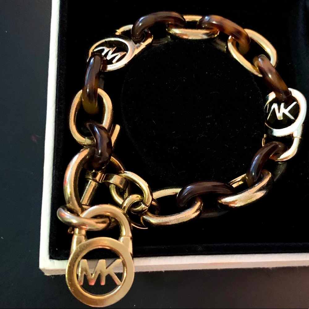 Michael Kors Gold and Tortoise Bracelet